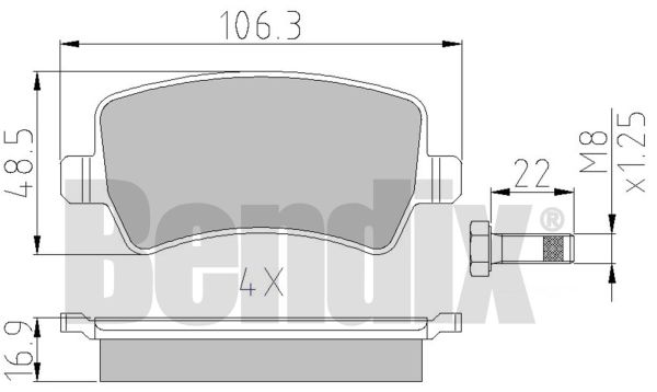 ARKA FREN BALATA Volvo S60 II -  V80 II - V60 - V70 III - XC70 II