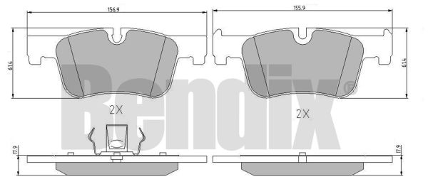 ÖN FREN BALATA 1 Serisi (F20)    118i,120d (11/2010-); 3 Serisi (F30)    316d,318d,320i,320i
